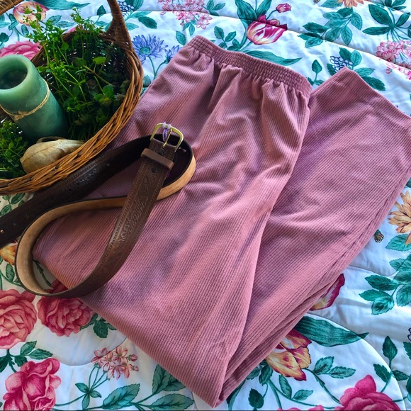 90s pink corduroy pants - Picture 1 of 3